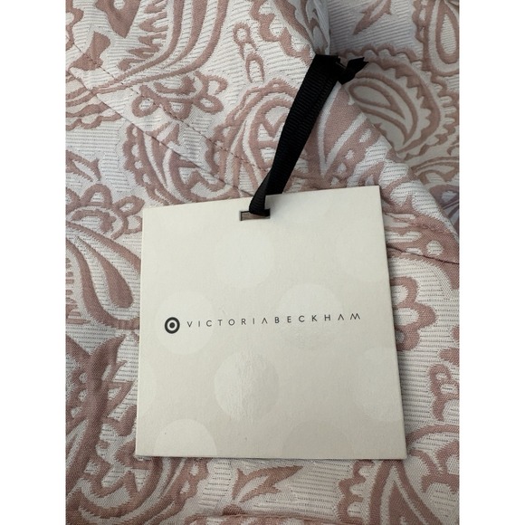 Victoria Beckham for Target Dress Womens XL Pink Floral Shift Jackie O Jacquard - Picture 10 of 14